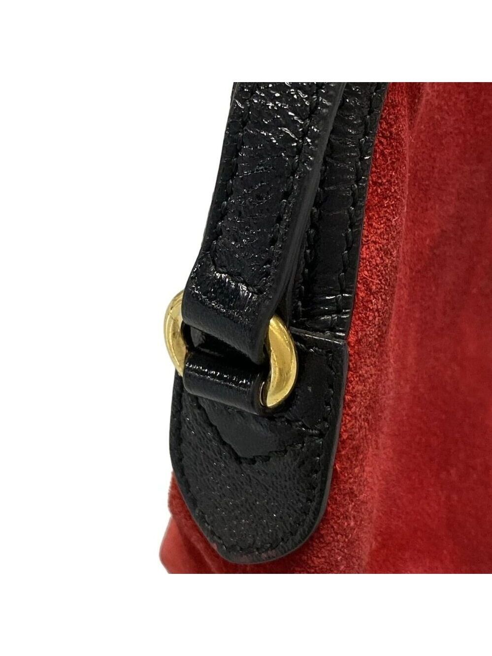 Authentic GUCCI Ophidia Suede Patent Leather Canvas Shoulder Bag br484-120725 - Picture 8 of 16